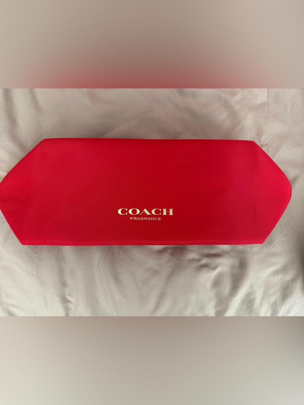 Coach Fragrance Cosmetics bag/pouch with gold logo